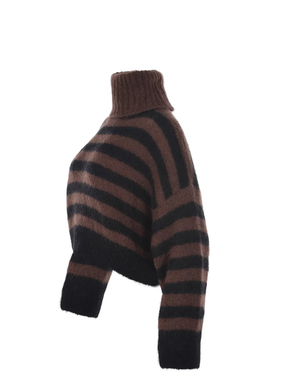Alysi Striped Turtleneck Knitted Jumper