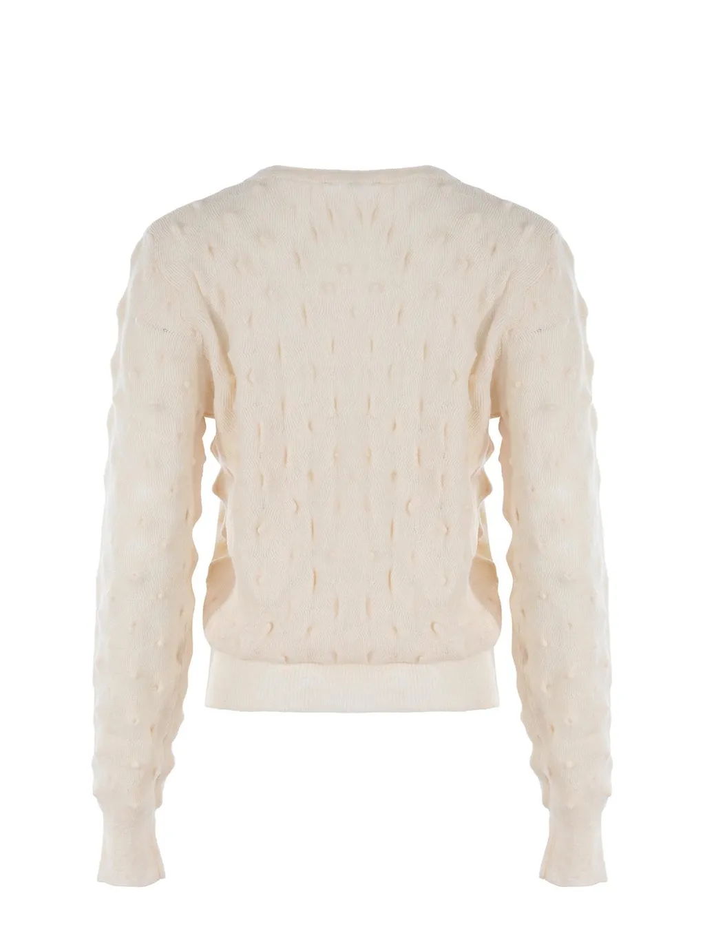 Alysi Spiked-Effect Crewneck Knitted Jumper