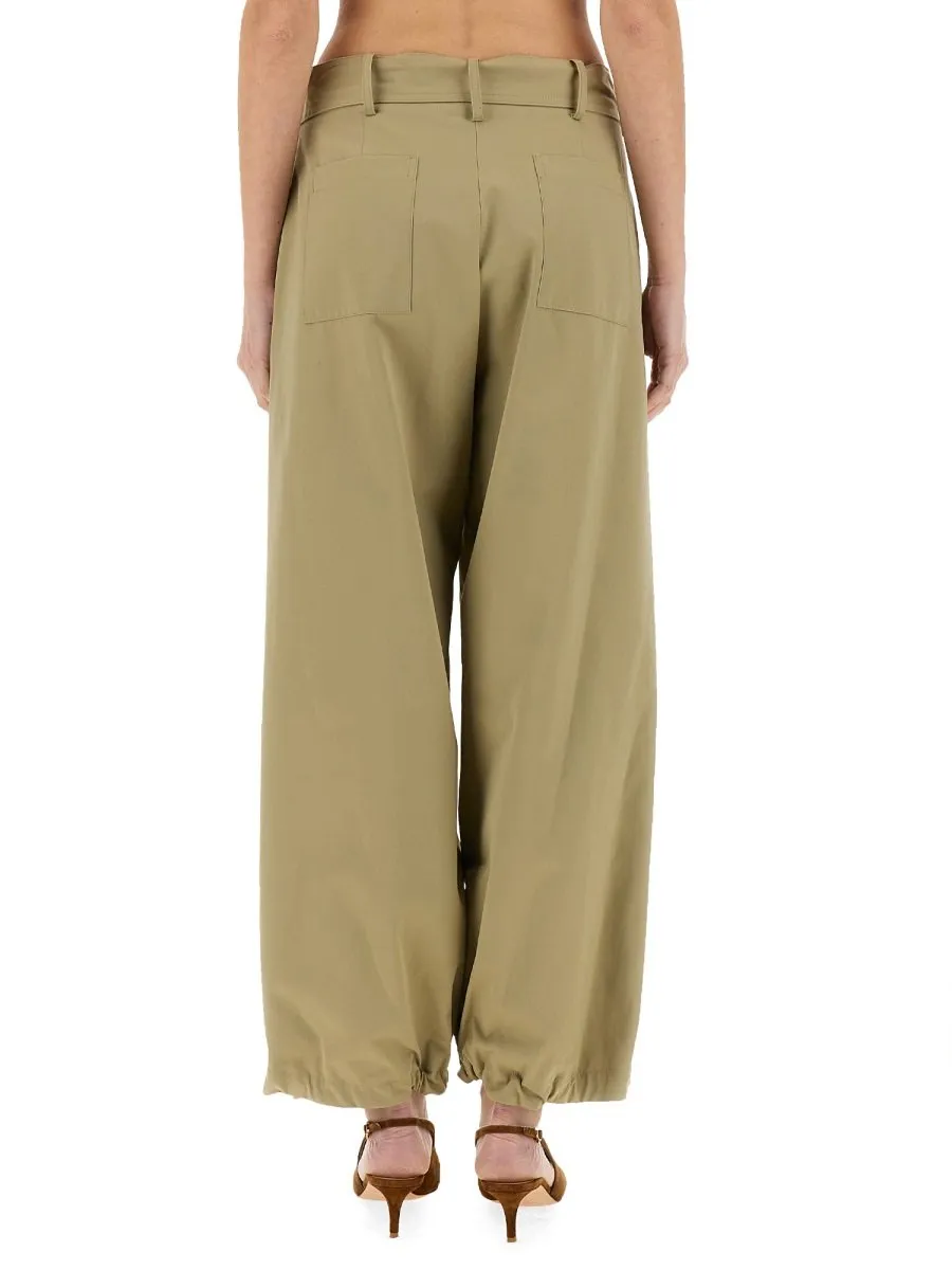 Alysi Belted Straight-Leg Trousers