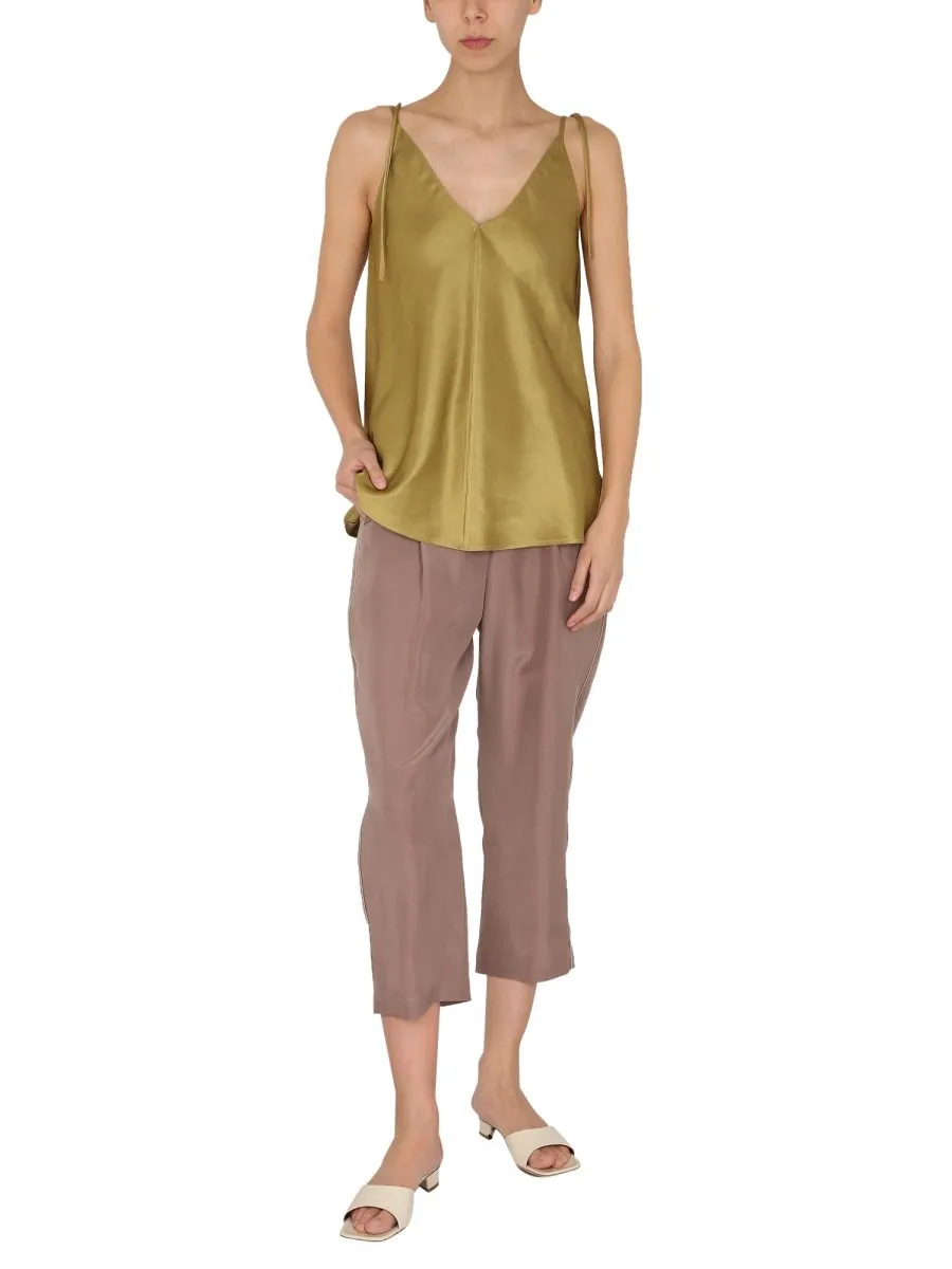 Alysi V-Neck Sleeveless Top