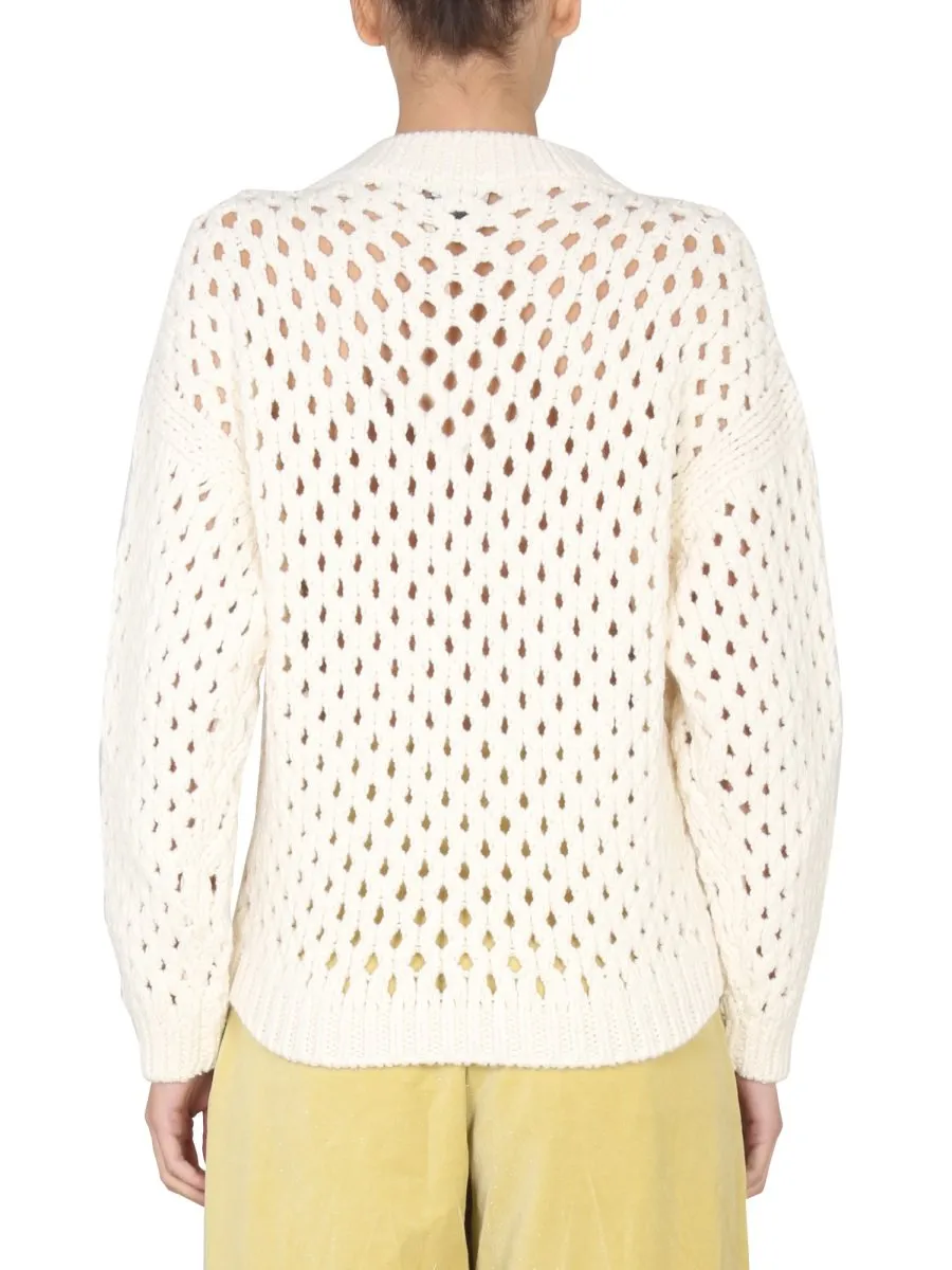 Alysi Long Sleeved Crewneck Knitted Jumper