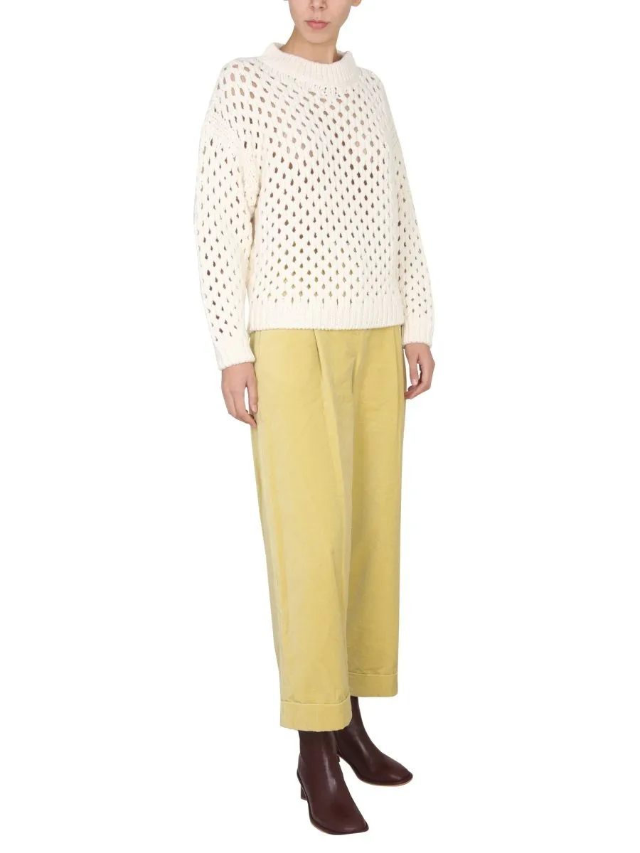 Alysi Long Sleeved Crewneck Knitted Jumper