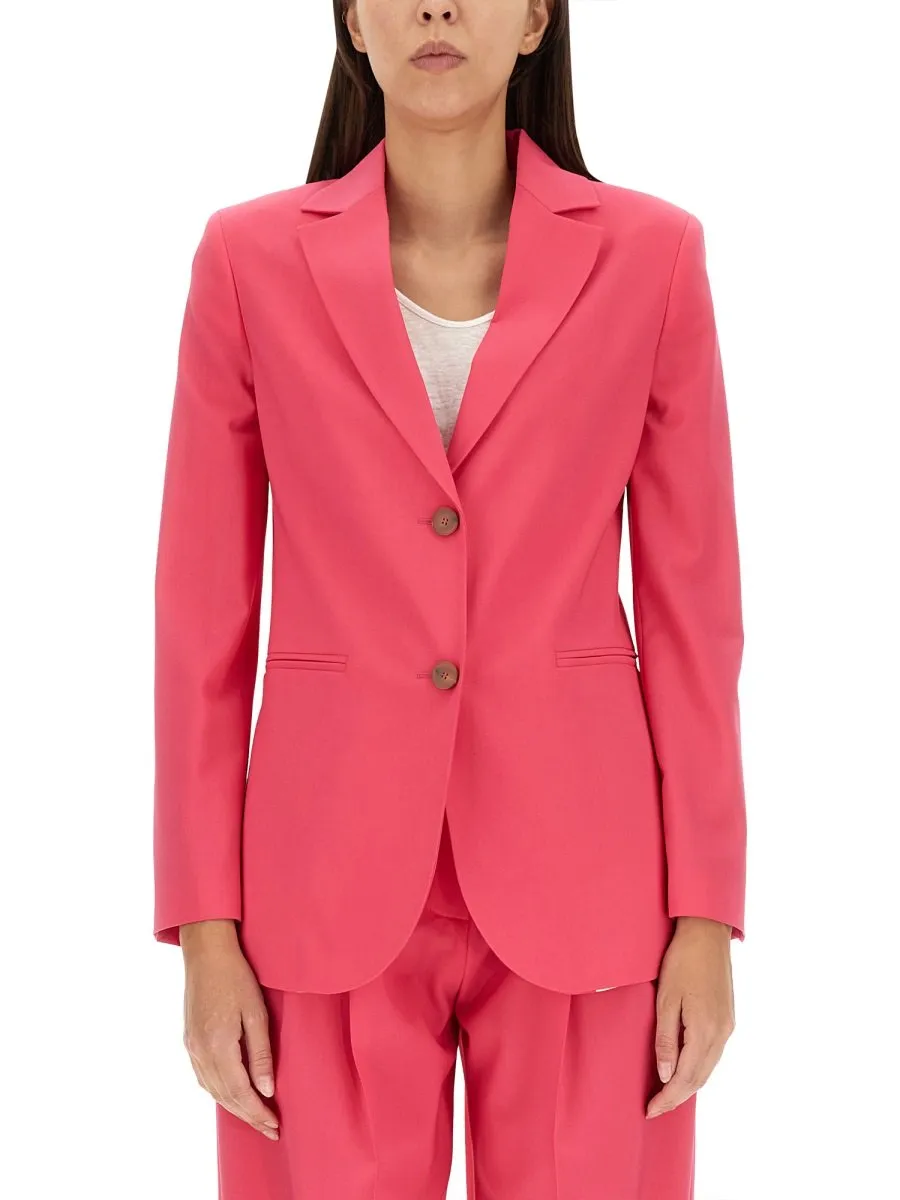 Alysi Single-Breasted Buttoned Blazer