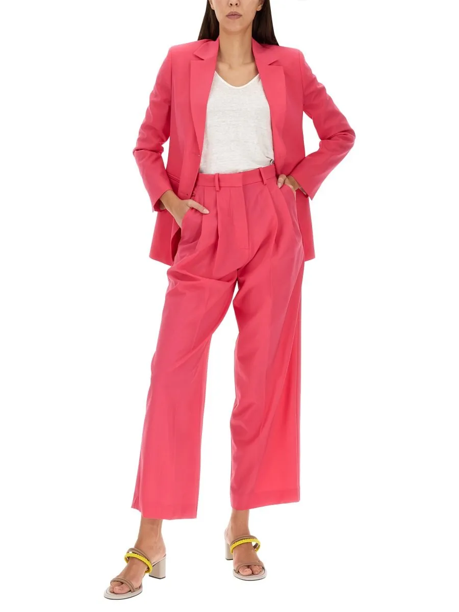 Alysi Single-Breasted Buttoned Blazer