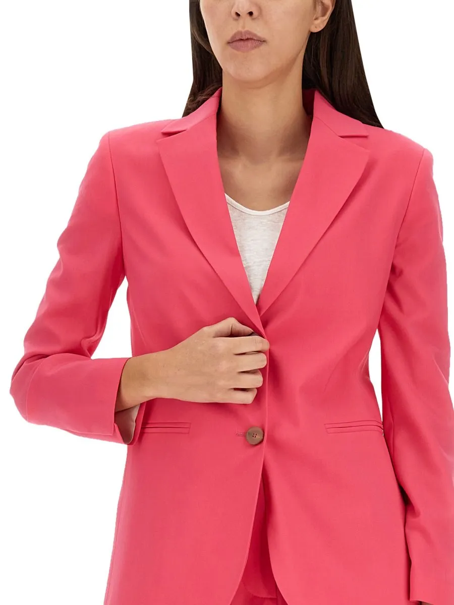 Alysi Single-Breasted Buttoned Blazer
