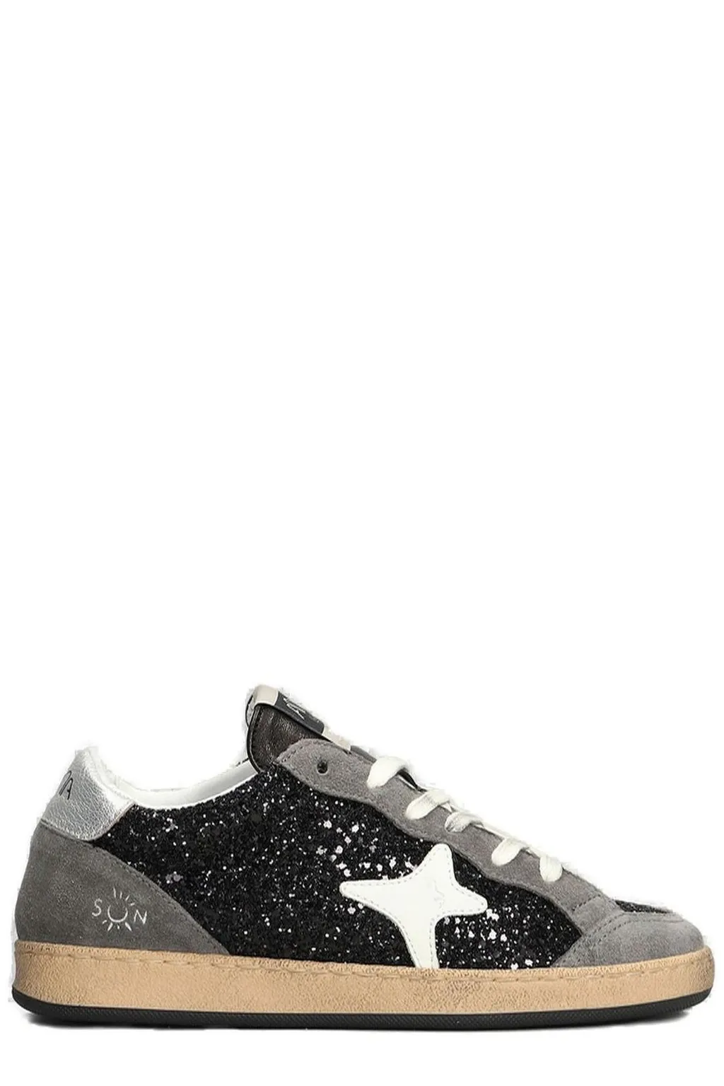 Ama Brand Embellished Lace-Up Sneakers
