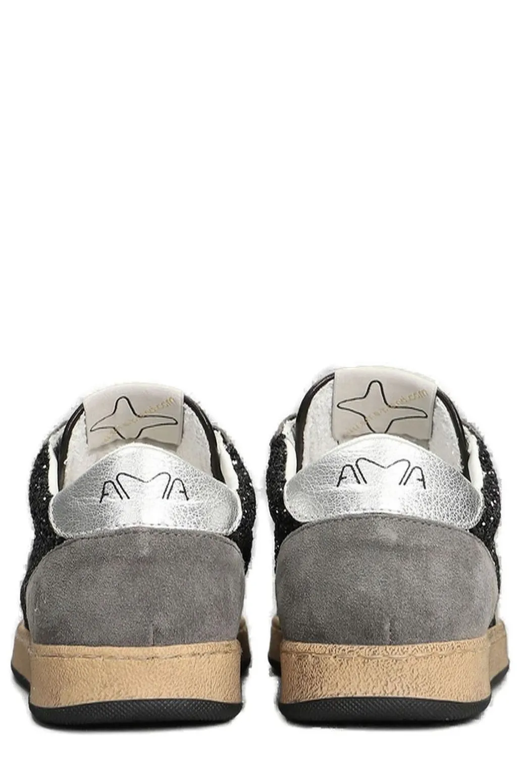 Ama Brand Embellished Lace-Up Sneakers
