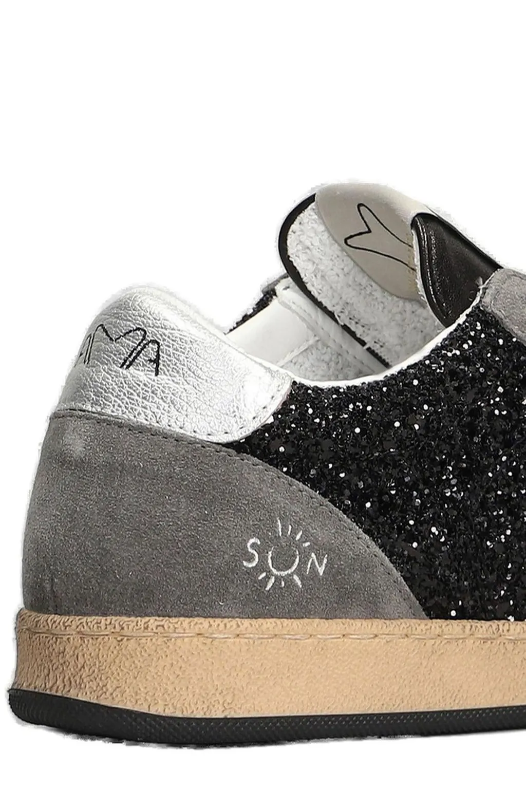 Ama Brand Embellished Lace-Up Sneakers
