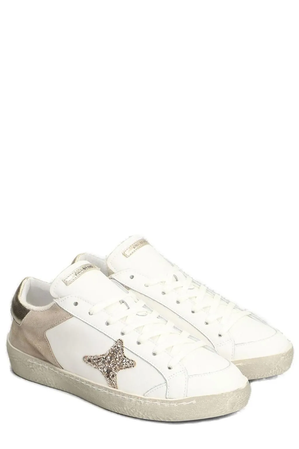 Ama Brand Glitter Embellished Sneakers