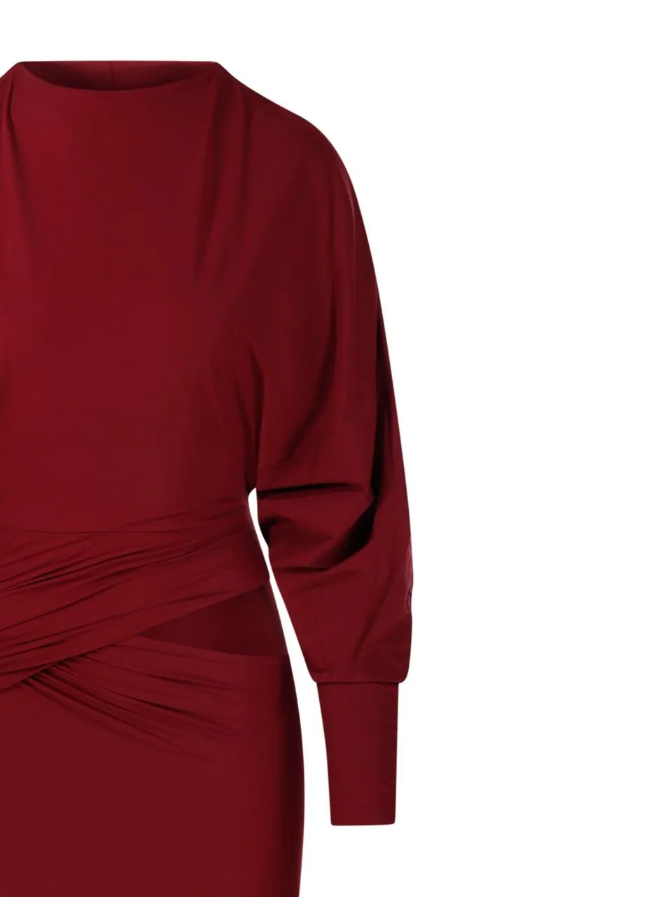 AmazuÌN Karubu Draped Midi Dress