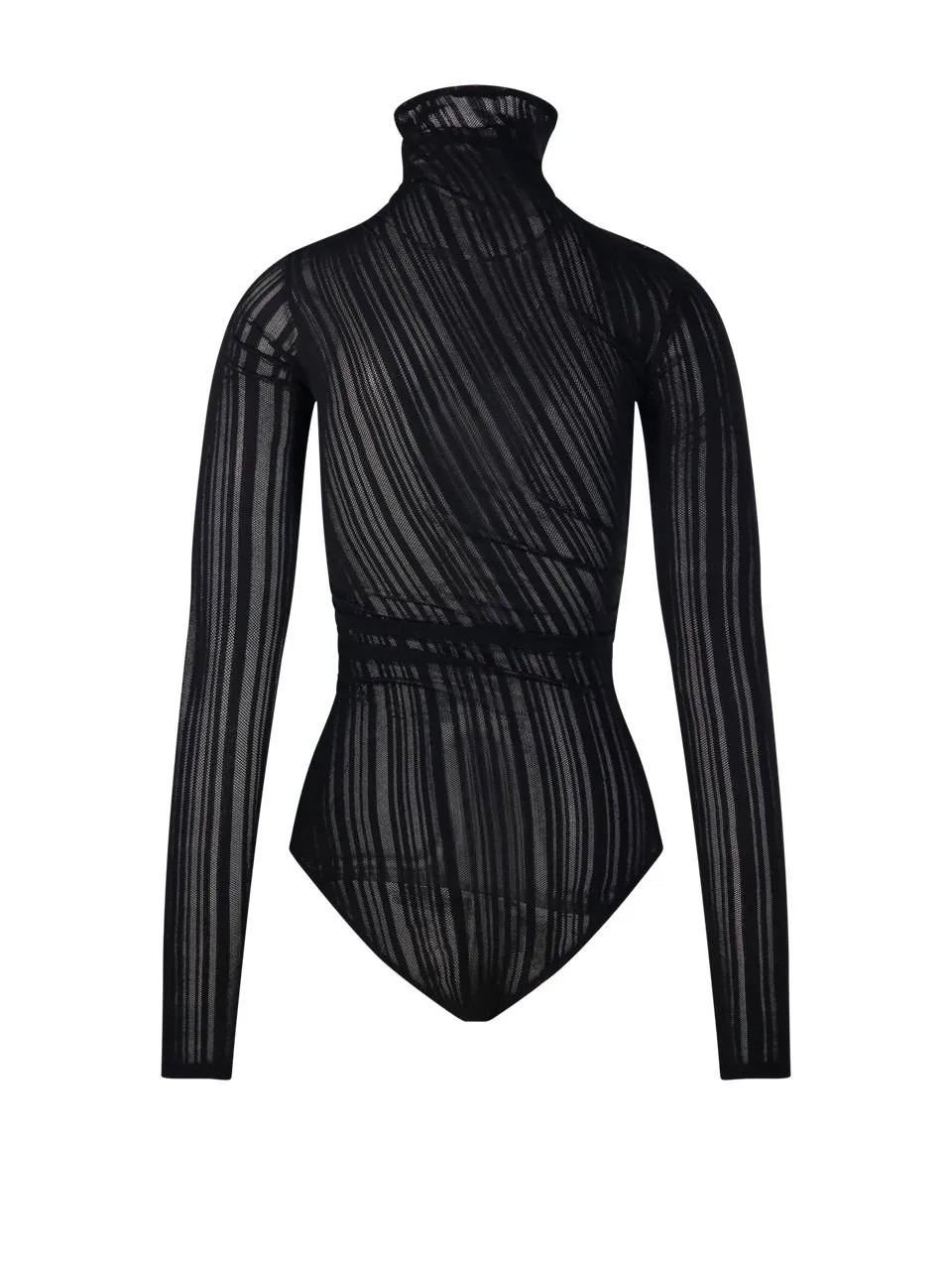 AmazuÌN Qinuvb Sheer Turtleneck Top