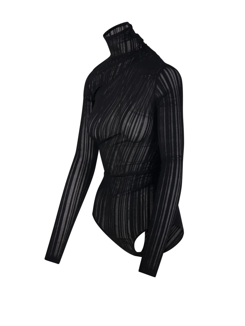 AmazuÌN Qinuvb Sheer Turtleneck Top