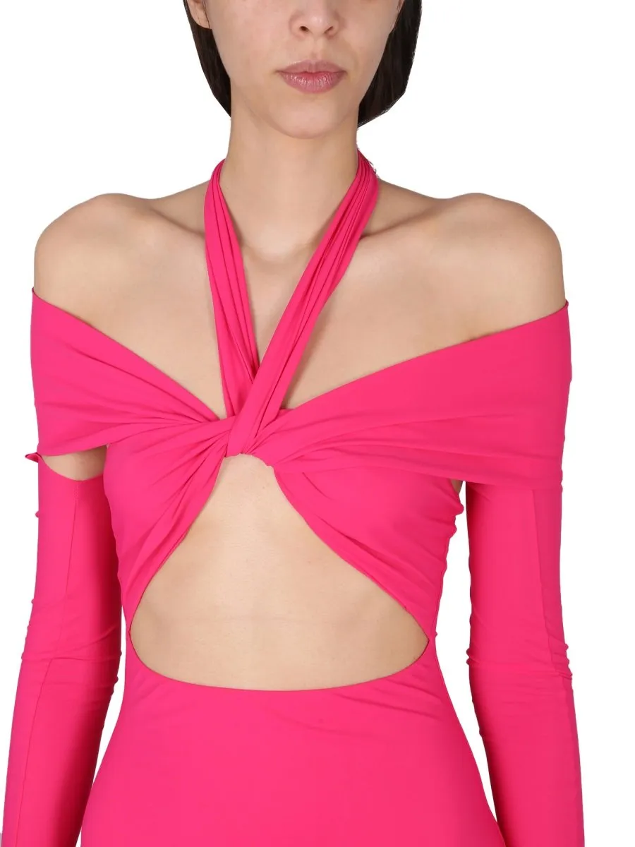 AmazuÌN Romy Twist Cutout Dress