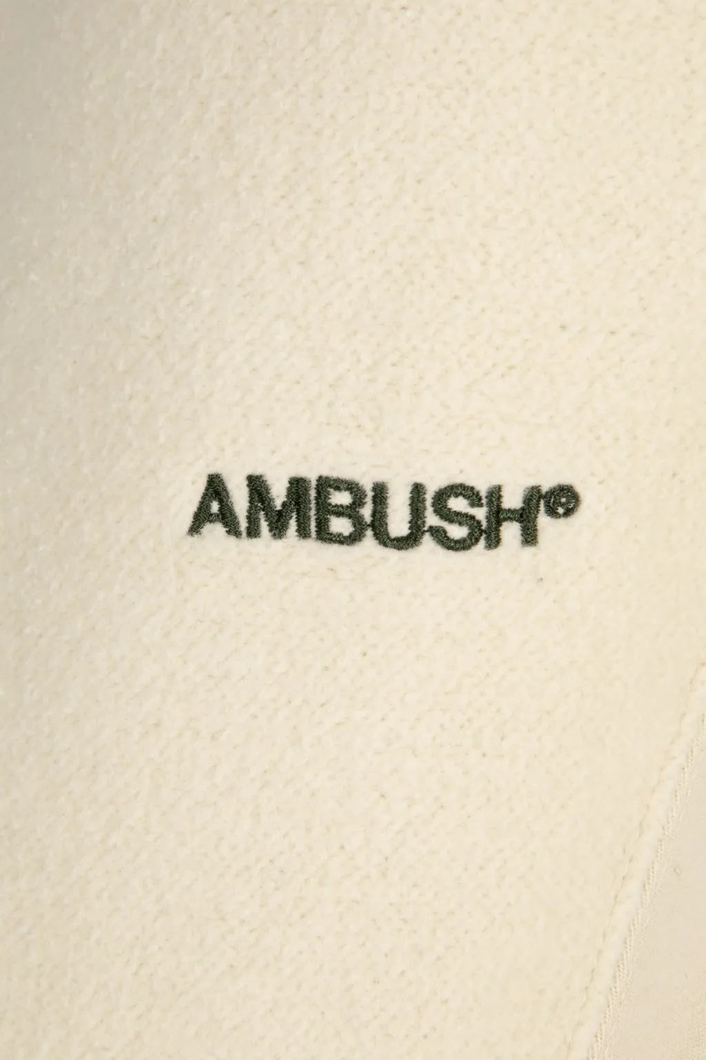 Ambush Logo Embroidered Cropped Sweater