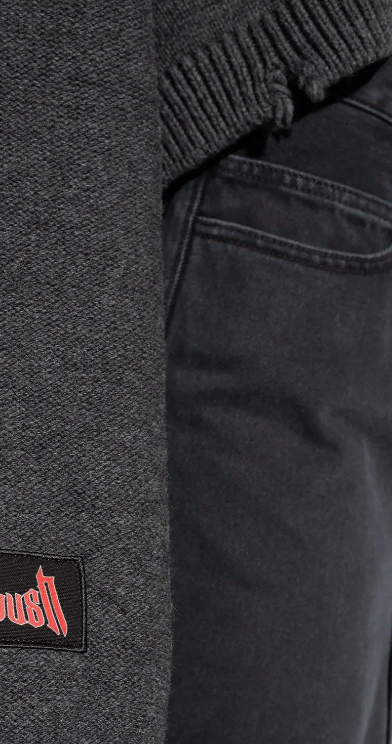 Ambush Distressed Zip-Up Cardigan