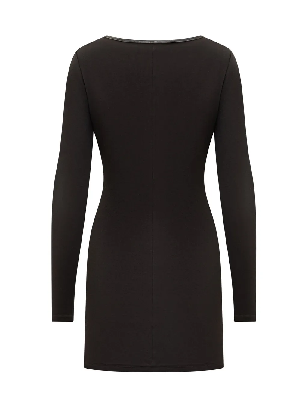 Ambush Deep V-Neck Long Sleeved Mini Dress
