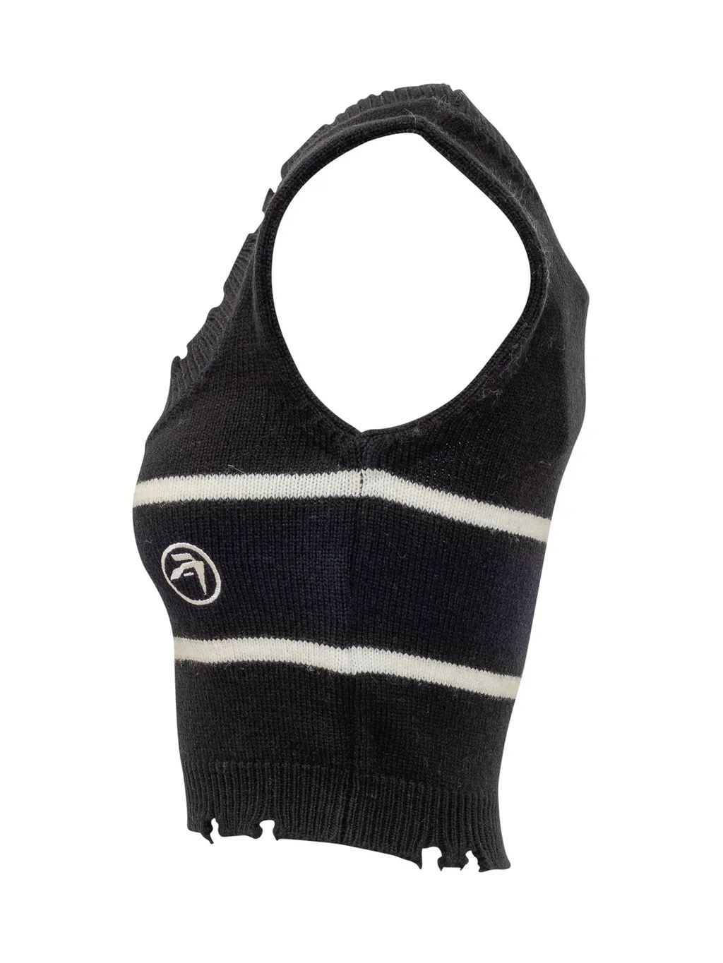 Ambush Destroyed Ribbed Crewneck Top