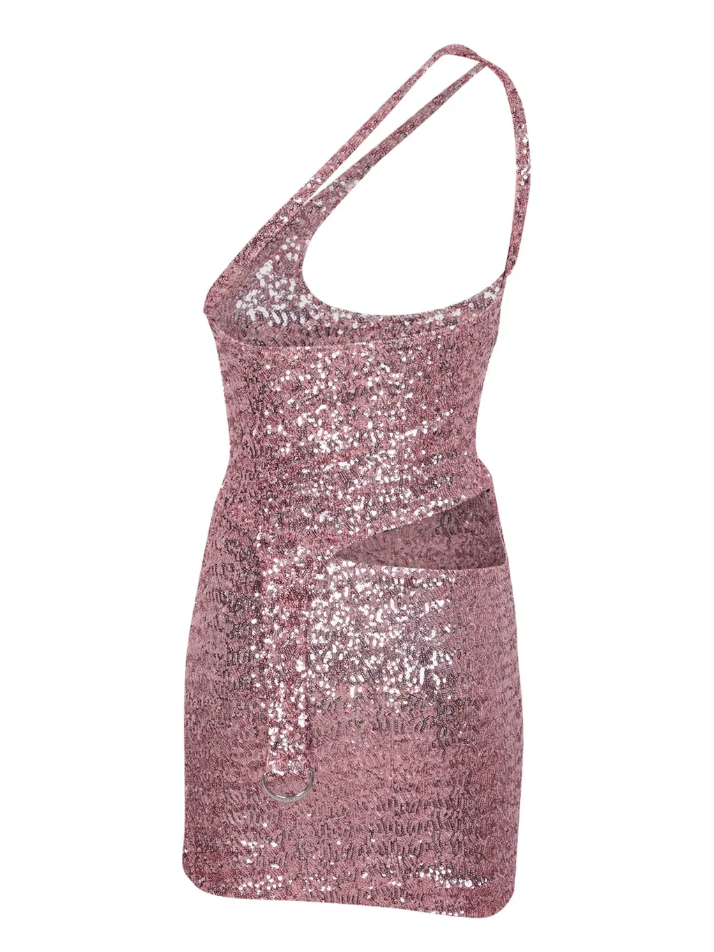Ambush Cut-Out Asymmetric Mini Dress
