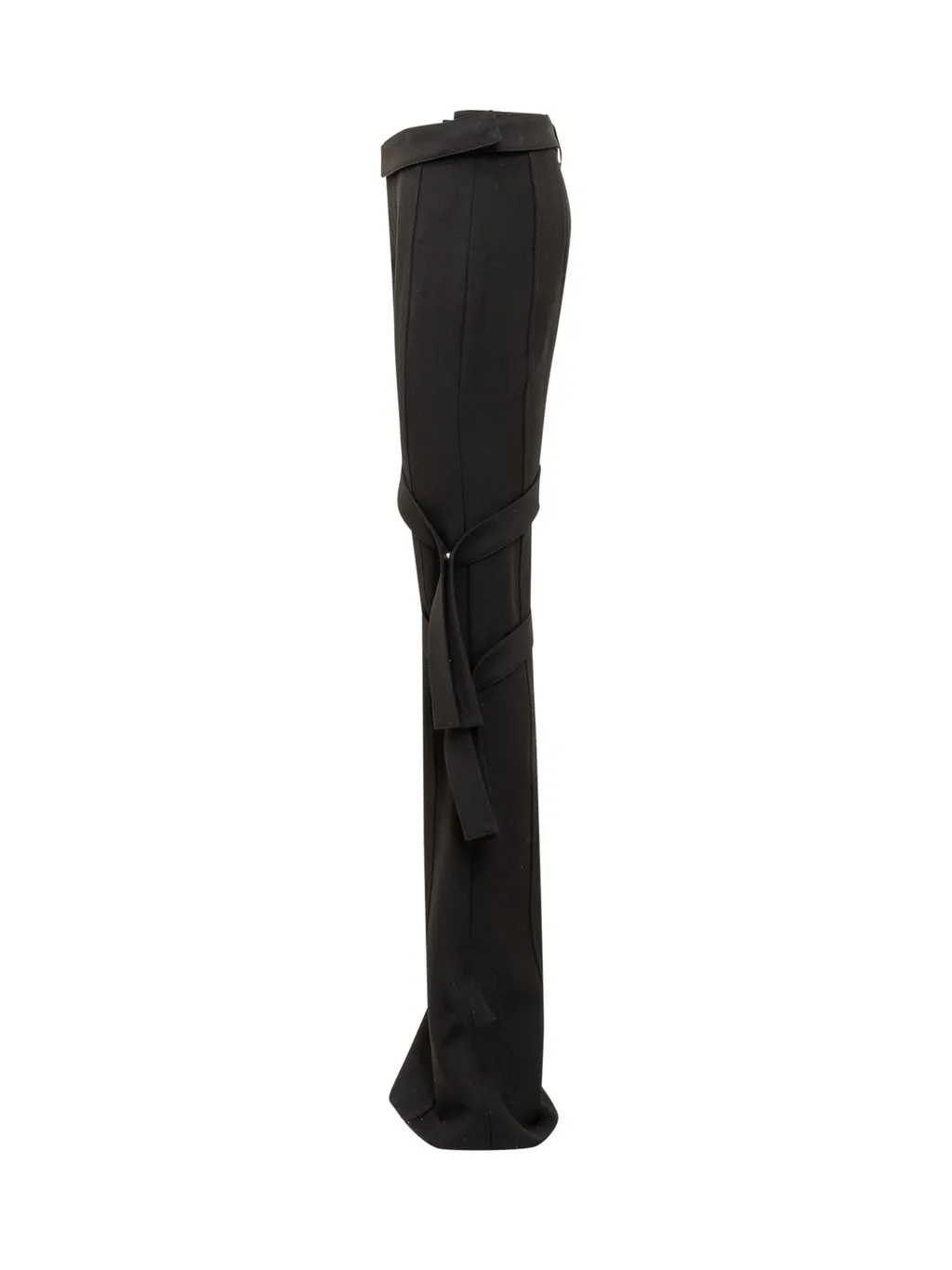 Ambush Strap-Detail Mid-Rise Flared Trousers