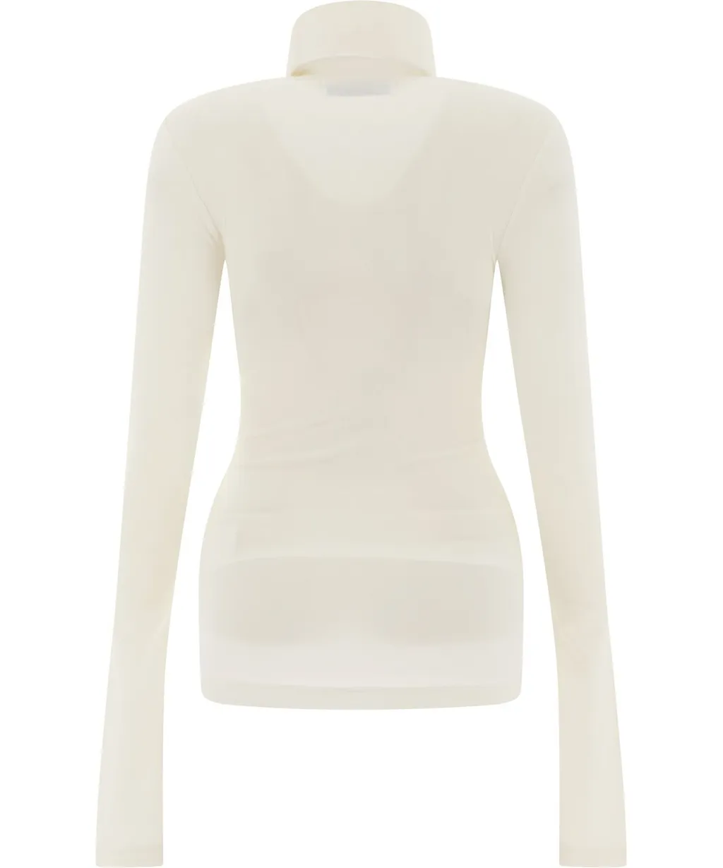 Ambush Logo Printed Long-Sleeved Turtleneck Top