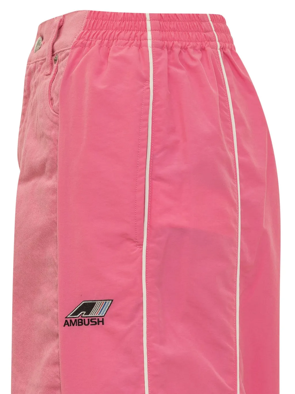 Ambush Logo Embroidered Wide-Leg Trousers
