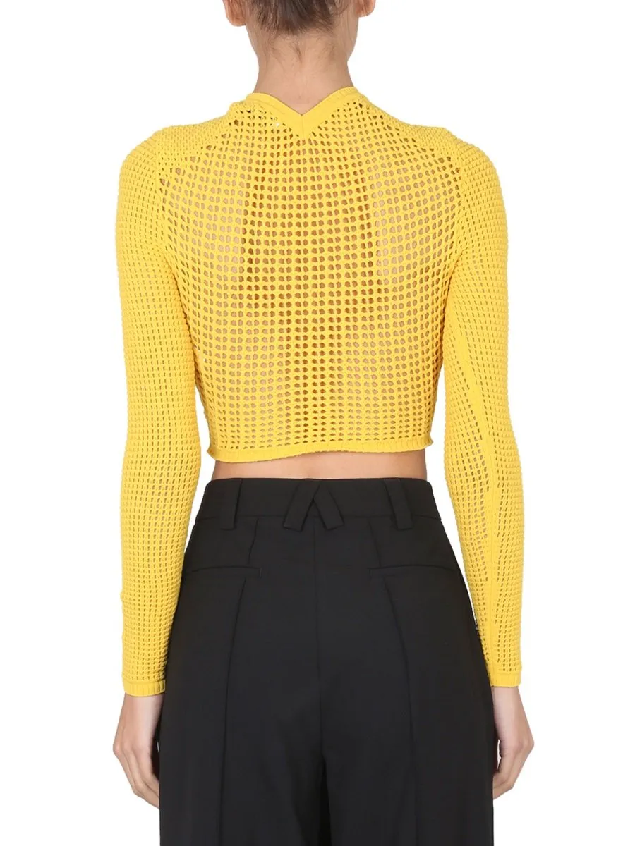 Ambush Crochet Knitted Cropped Top