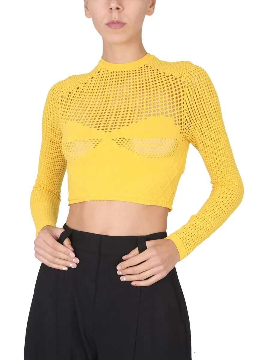 Ambush Crochet Knitted Cropped Top