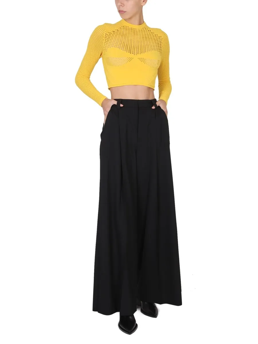 Ambush Crochet Knitted Cropped Top