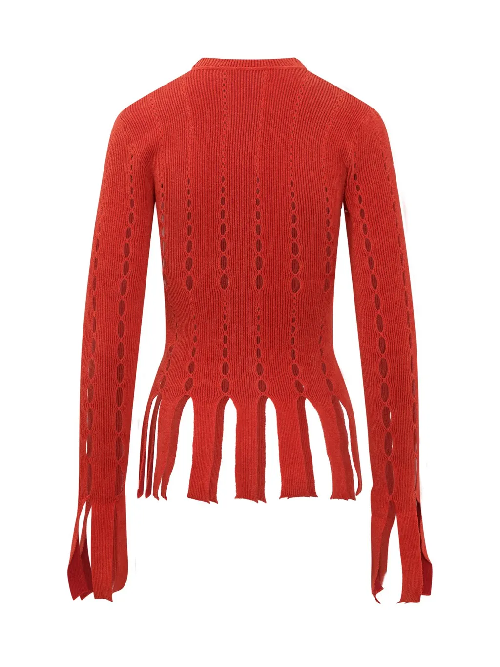 Ambush Cut-Out Long-Sleeved Knitted Top