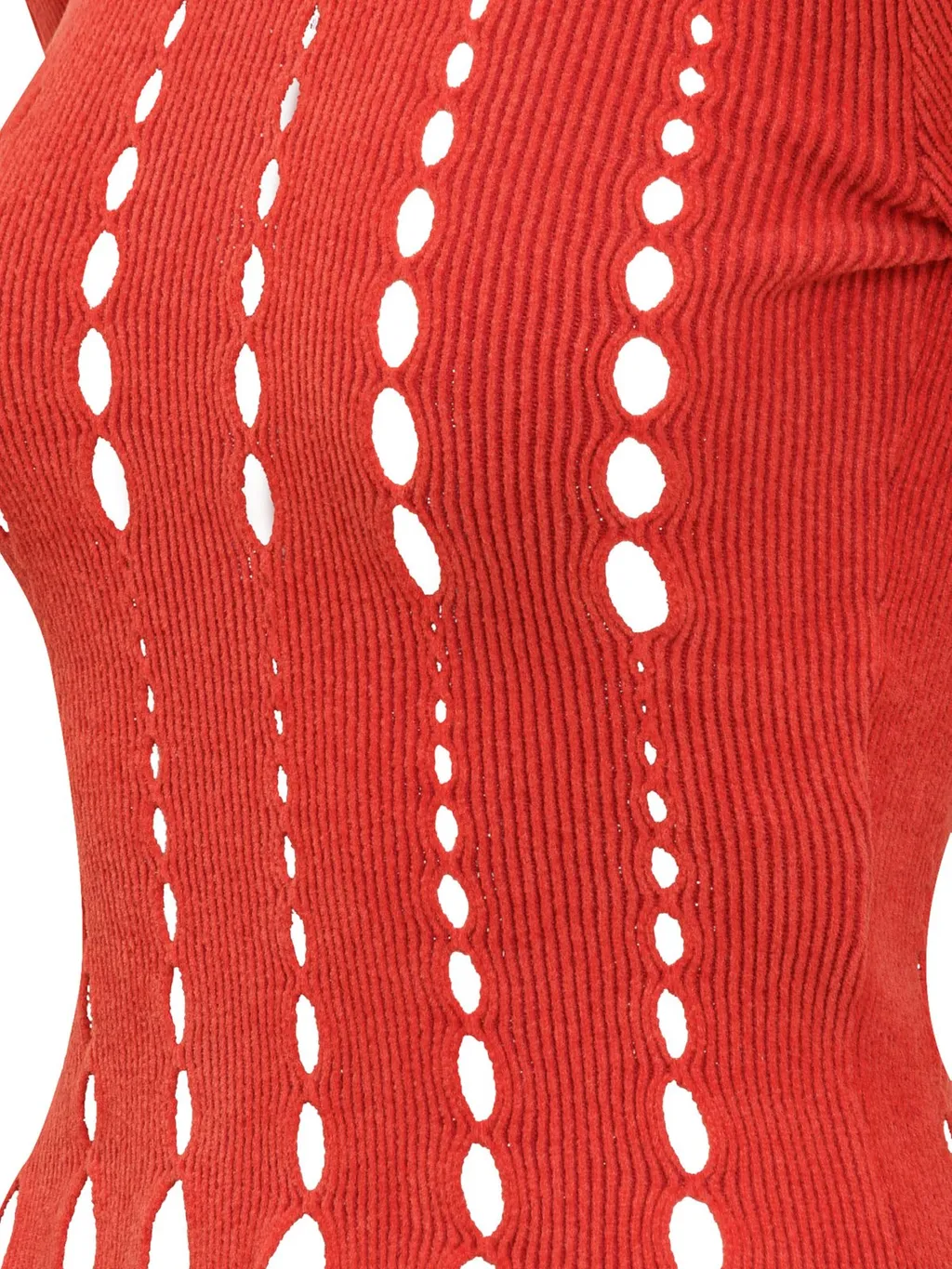 Ambush Cut-Out Long-Sleeved Knitted Top