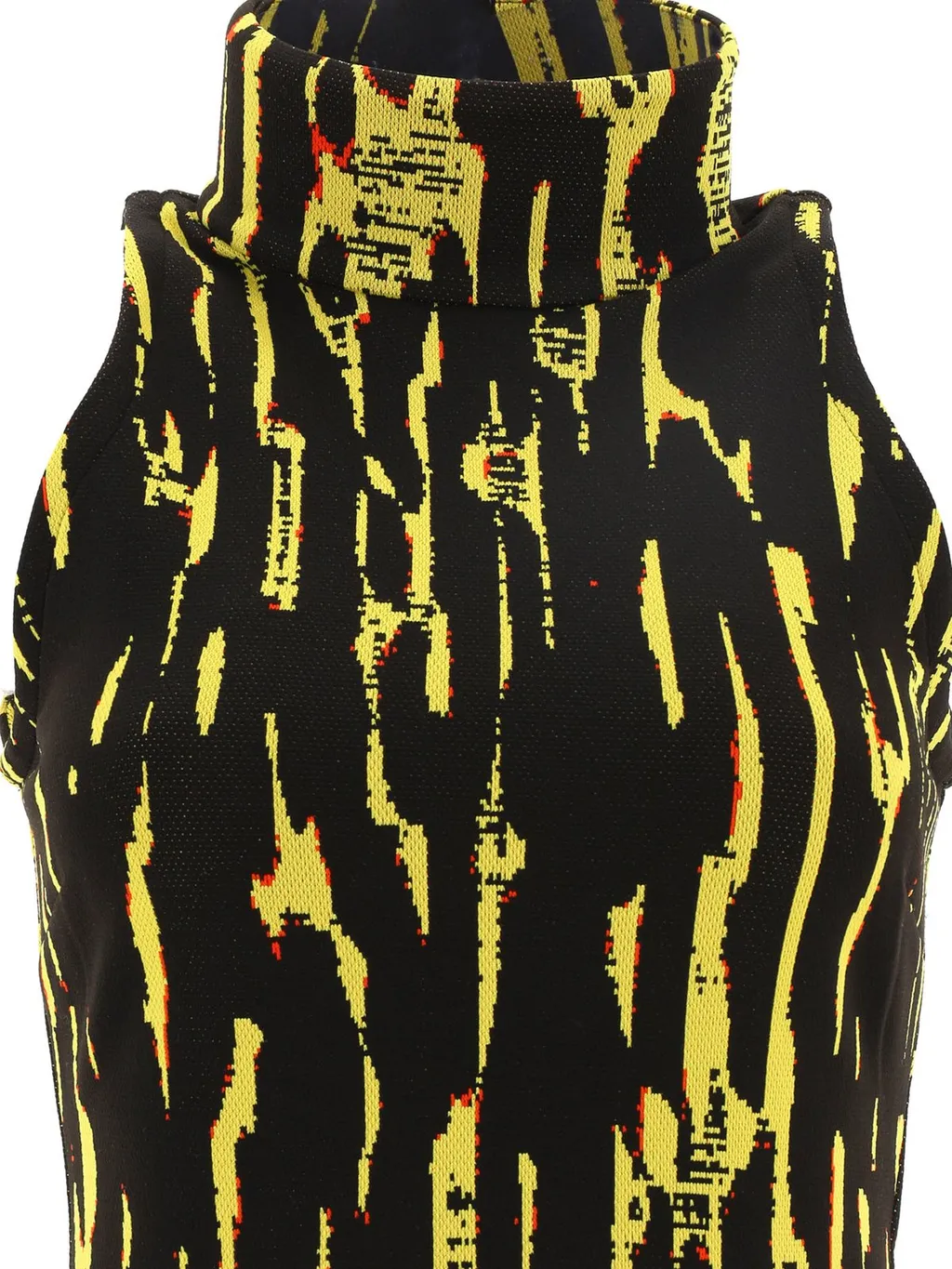 Ambush Pattern-Jacquard Sleeveless Mini Dress