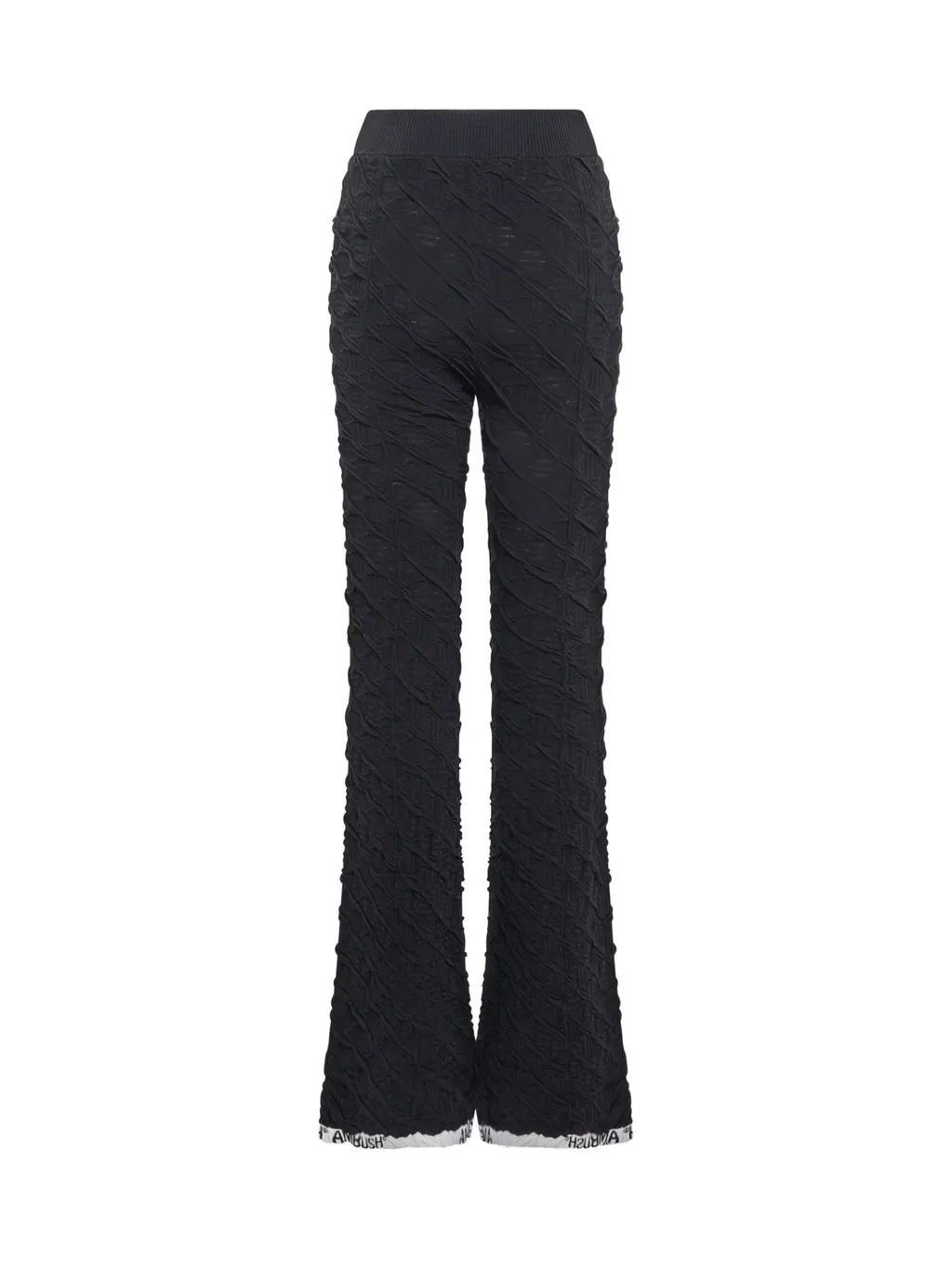 Ambush High-Waisted Monogram Flared Trousers