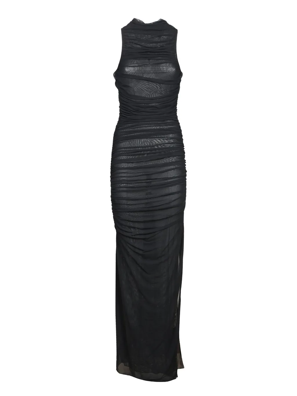 Amen Mesh Wavy Detail Dress