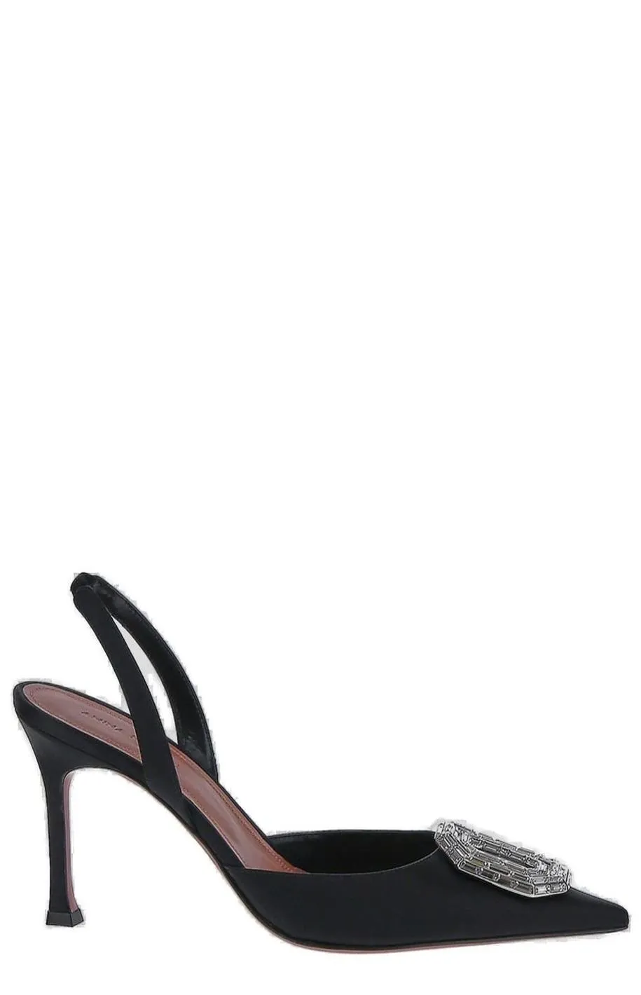Amina Muaddi Camelia Pointed Toe Slingback Pumps
