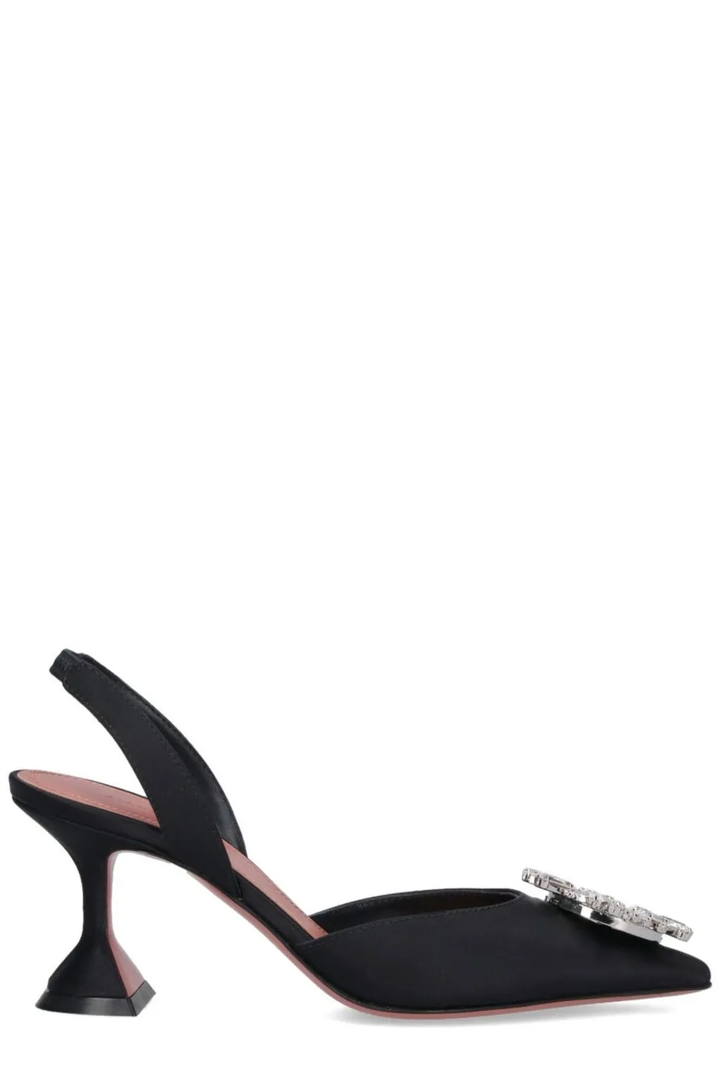 Amina Muaddi Embellished Slingback Pumps