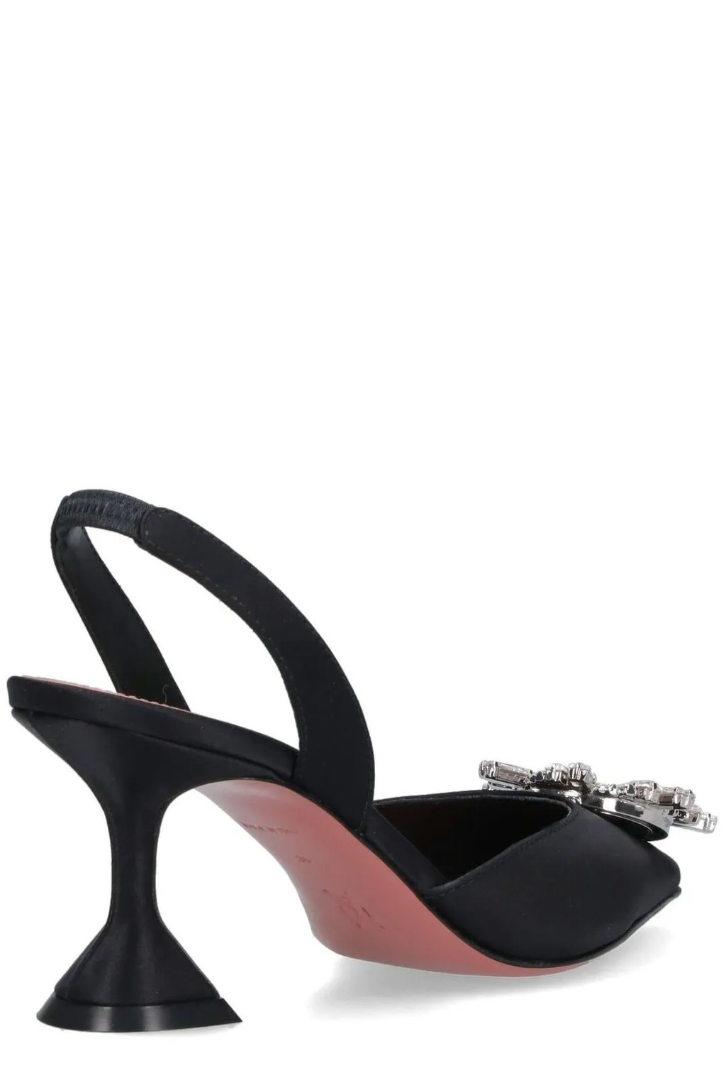Amina Muaddi Embellished Slingback Pumps