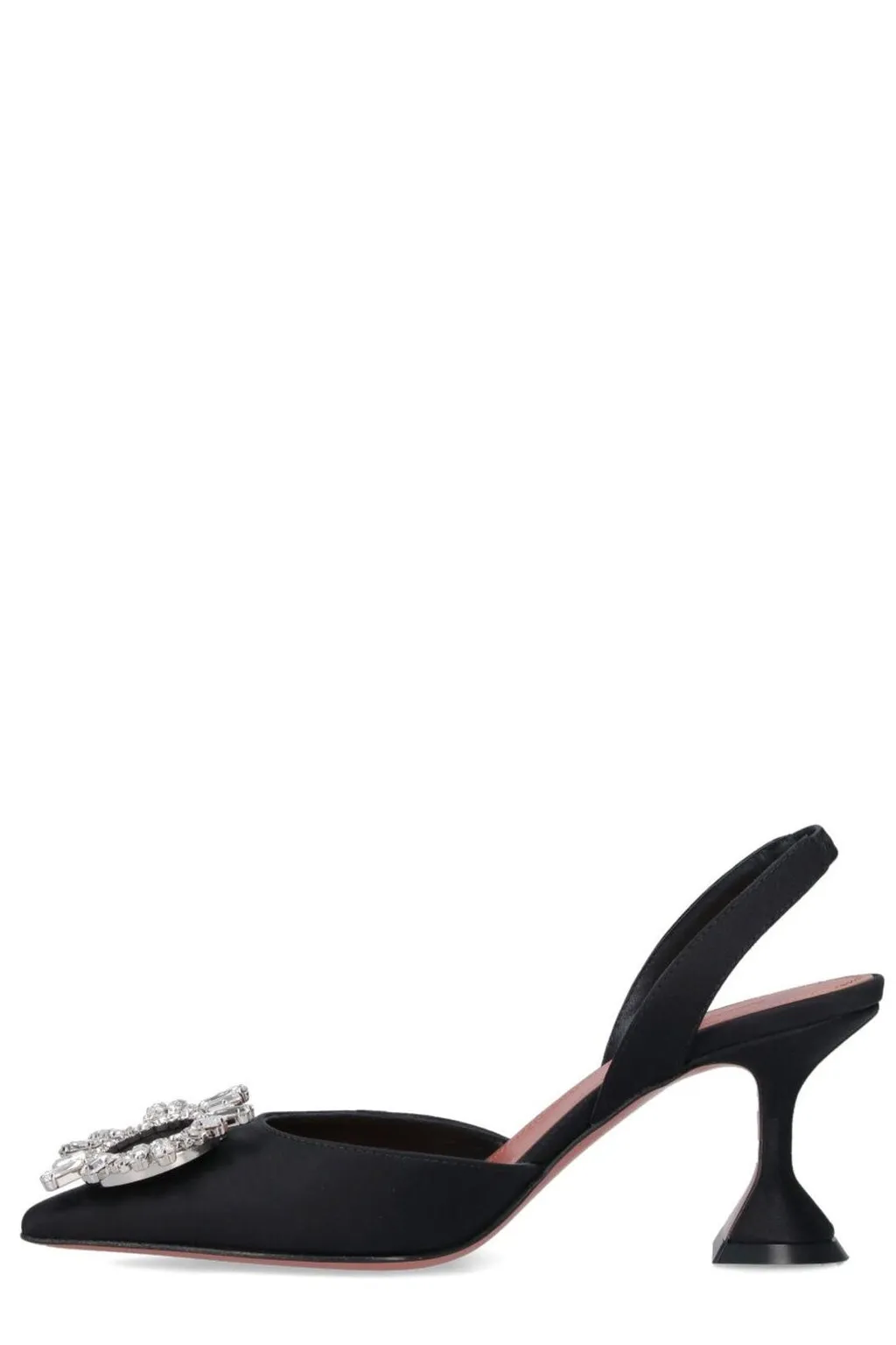 Amina Muaddi Embellished Slingback Pumps
