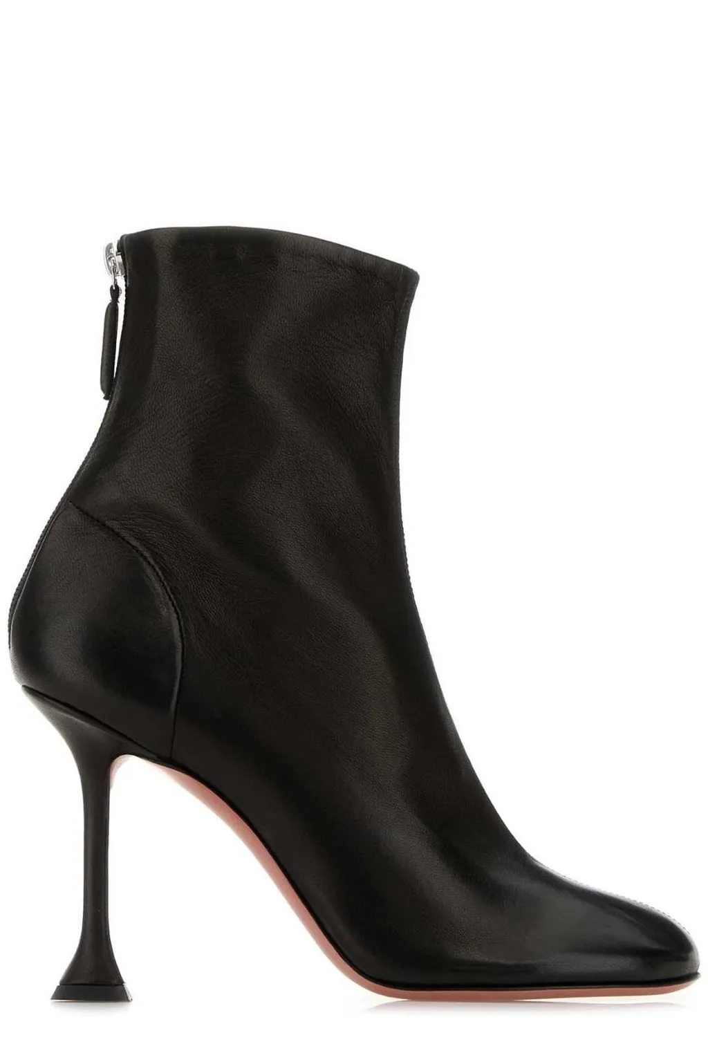 Amina Muaddi Iris Round Toe Heeled Boots