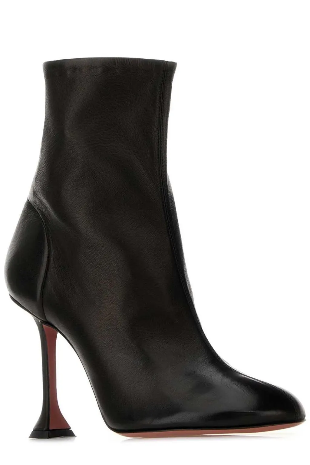Amina Muaddi Iris Round Toe Heeled Boots