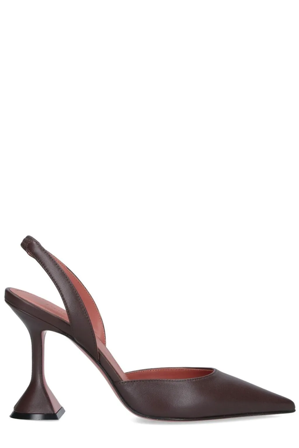 Amina Muaddi Holli Pointed Toe Slingback Pumps