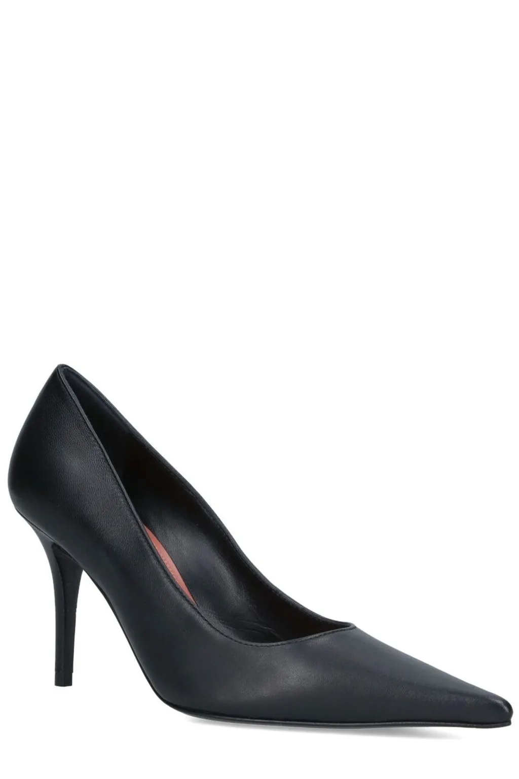 Amina Muaddi Bar Pointed Toe Pumps