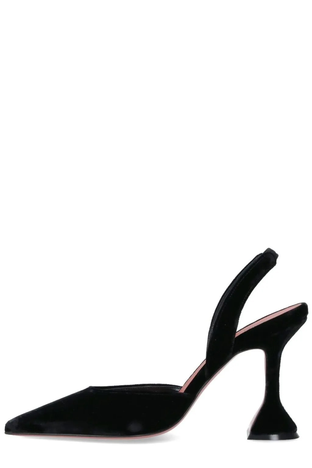 Amina Muaddi Holli Slingback Velvet Pumps