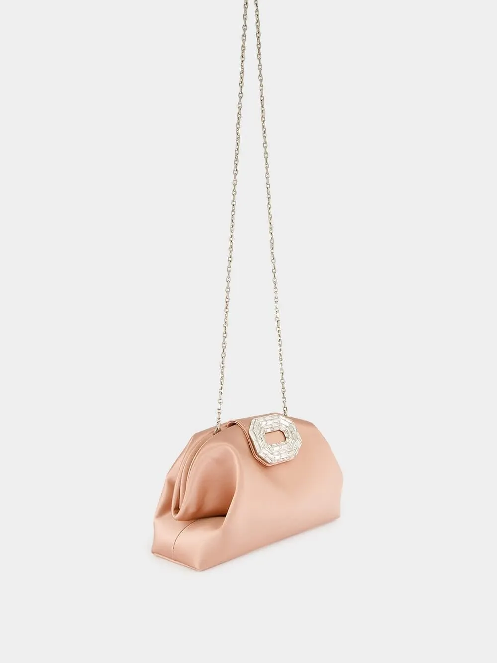 Amina Muaddi Camelia Embellished Clutch Bag