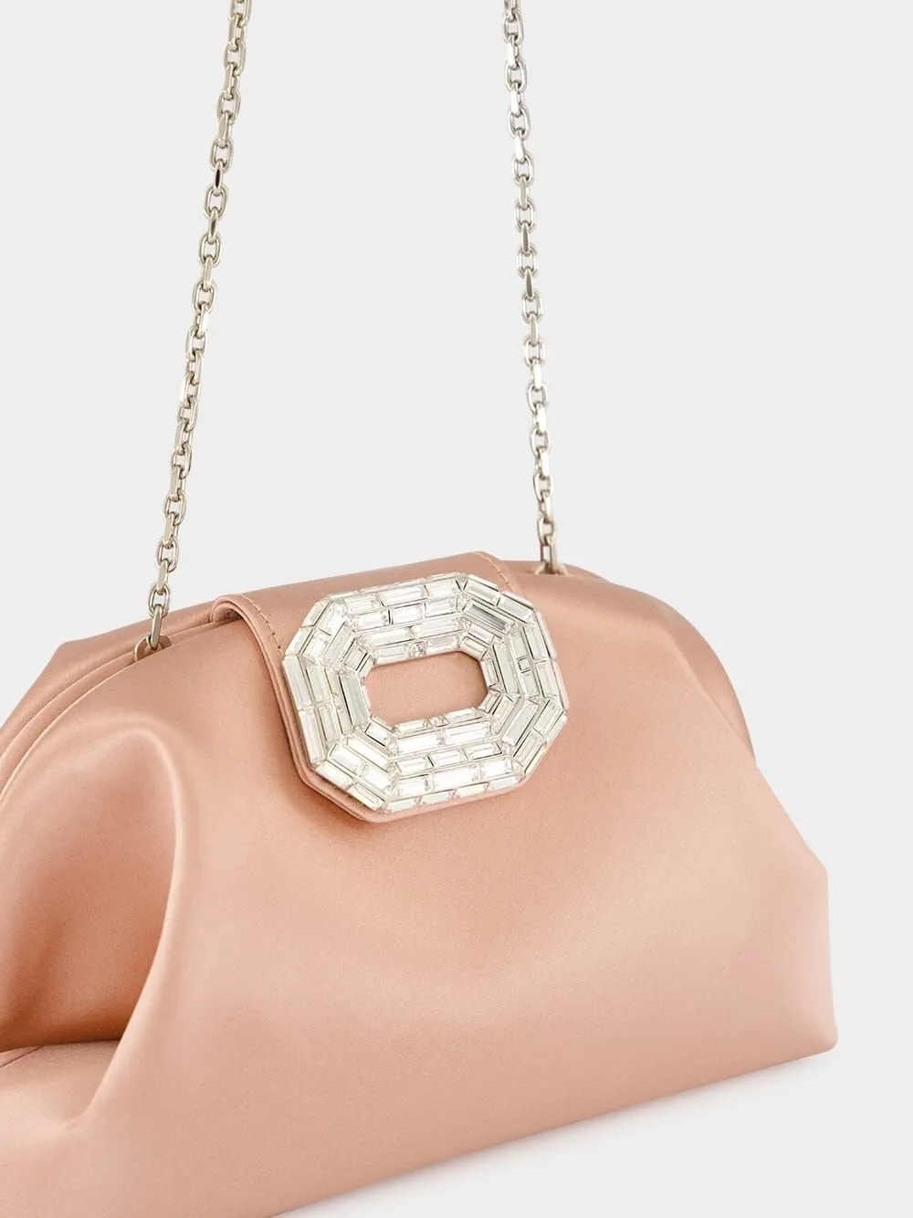 Amina Muaddi Camelia Embellished Clutch Bag