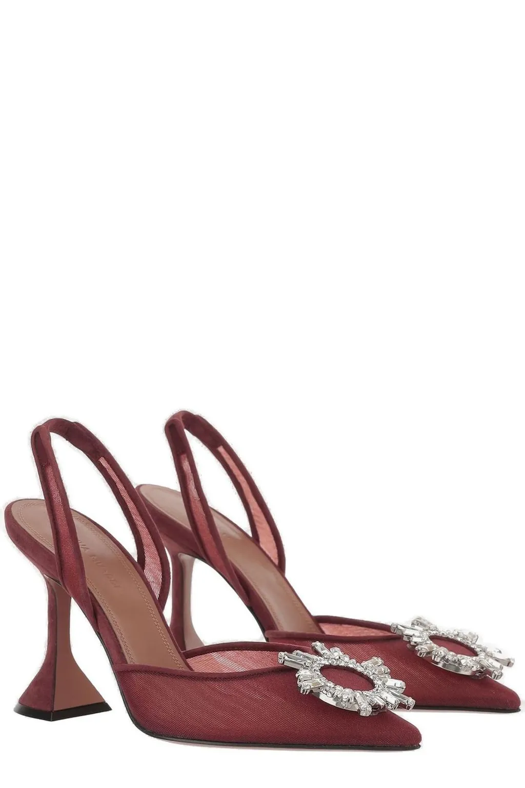 Amina Muaddi Begum Embellished Slingback Pumps