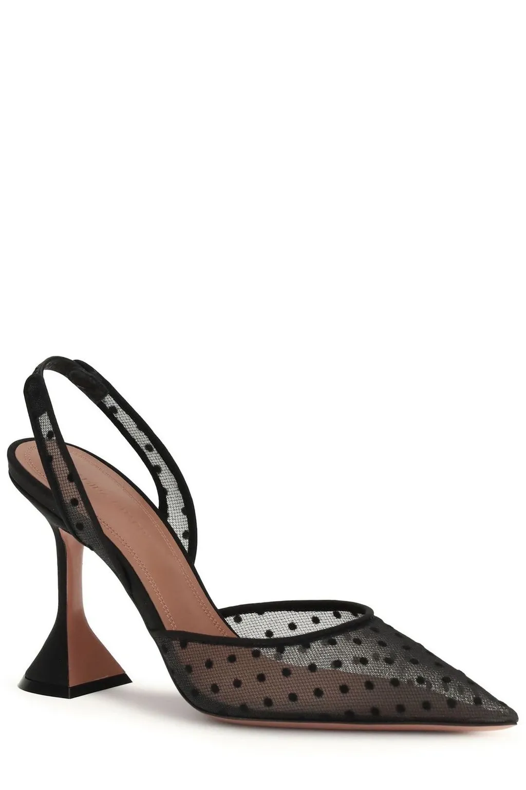Amina Muaddi Holli Polka Dot Pumps