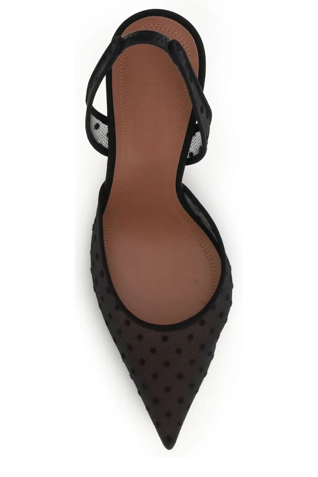 Amina Muaddi Holli Polka Dot Pumps