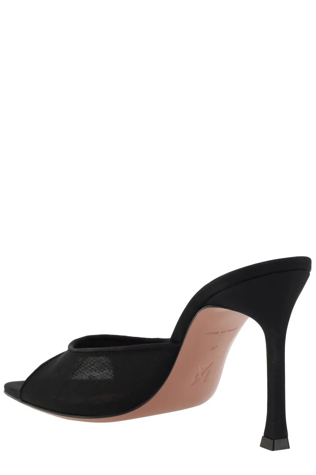 Amina Muaddi Alexa Mesh Slippers