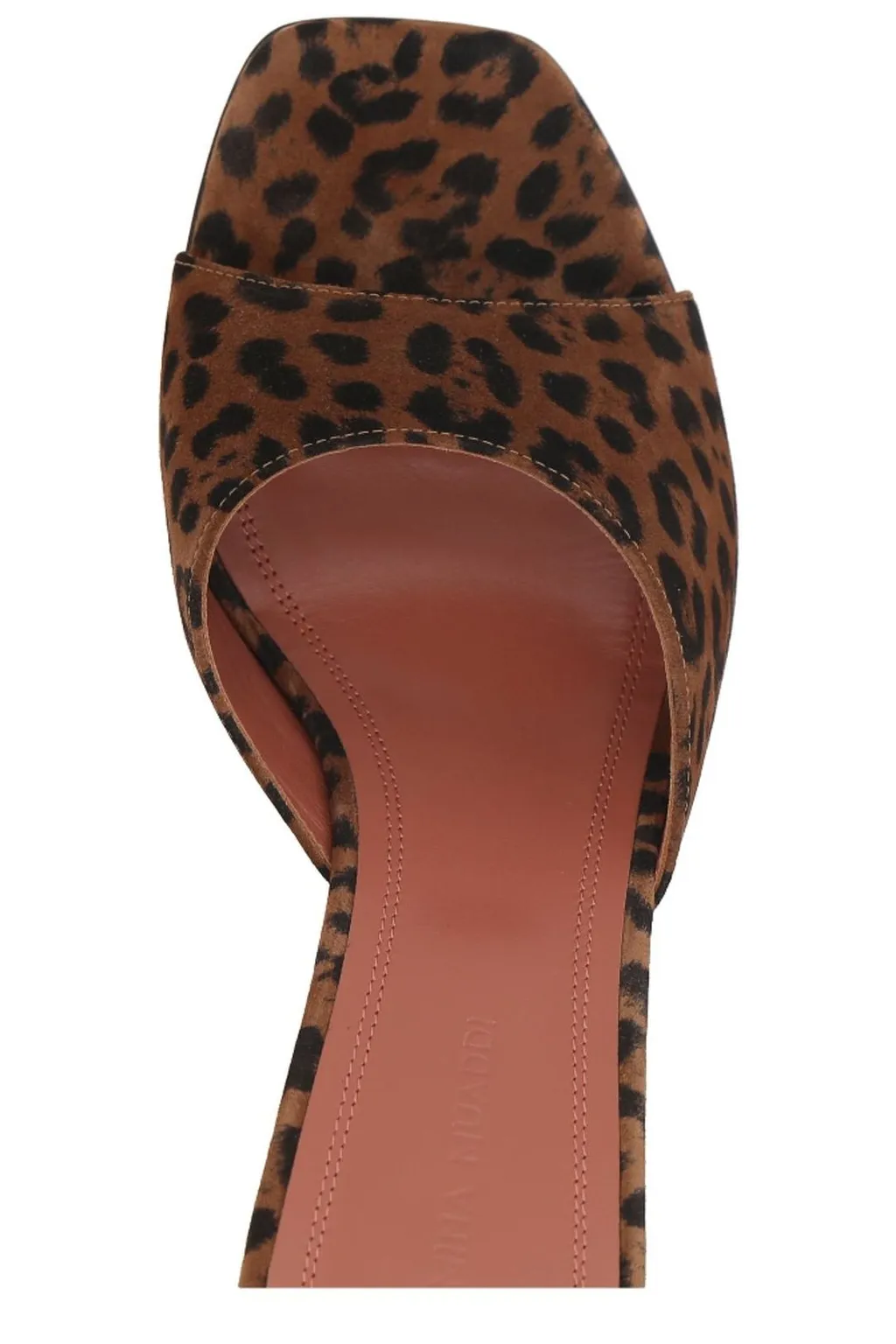 Amina Muaddi Leopard Printed Sandals
