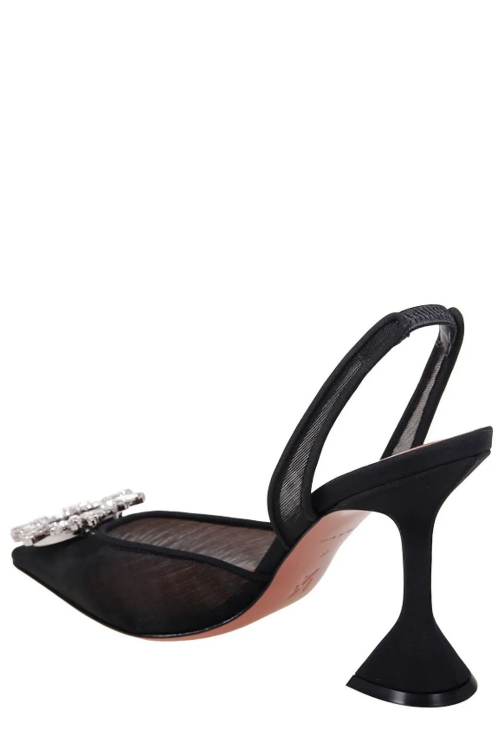 Amina Muaddi Begum Logo Plaque Pumps